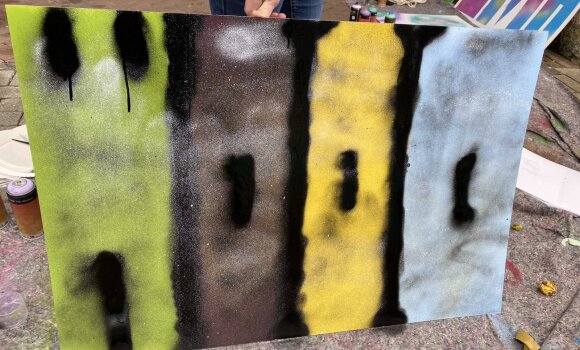 Graffitibild. 